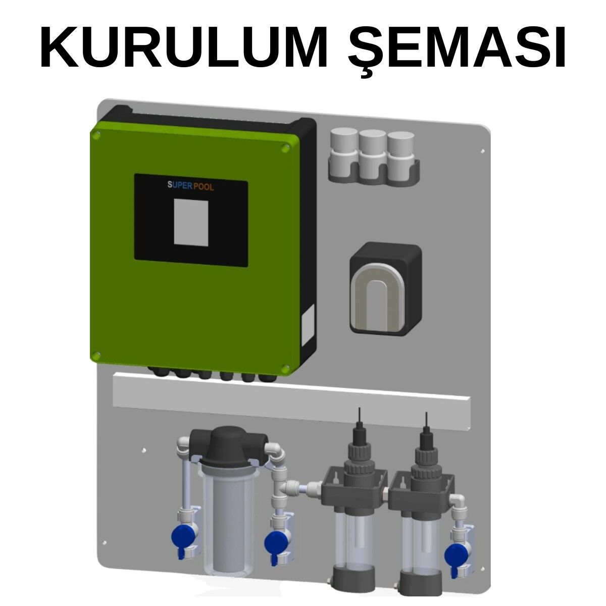 Superpool SUPERSALT-PR12 Tuzlu Arıtma Sistemi