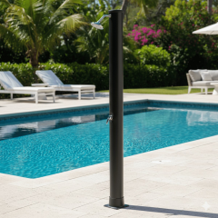 Superpool Alüminyum Tabanlı 40L Düz Model Solar Havuz Duşu