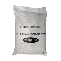 Superpool Havuz Filtre Temizleyici 3,0-5,0 mm Kuvars Kumu 25 KG