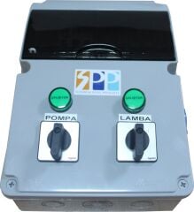 1 Grup Pompa-1 Grup Lamba (10 adet lamba) Monofaze Elektrik Kumanda Panosu