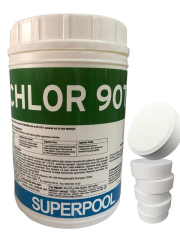 SPP Superpool Superchlor 90 TB %90 Tablet Klor 1 KG Havuz Kimyasalı