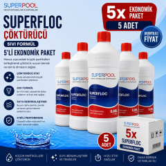 SPP Superpool SuperFloc Çökeltici 1 KG (Hızlı Çöktürücü) 5'li Paket
