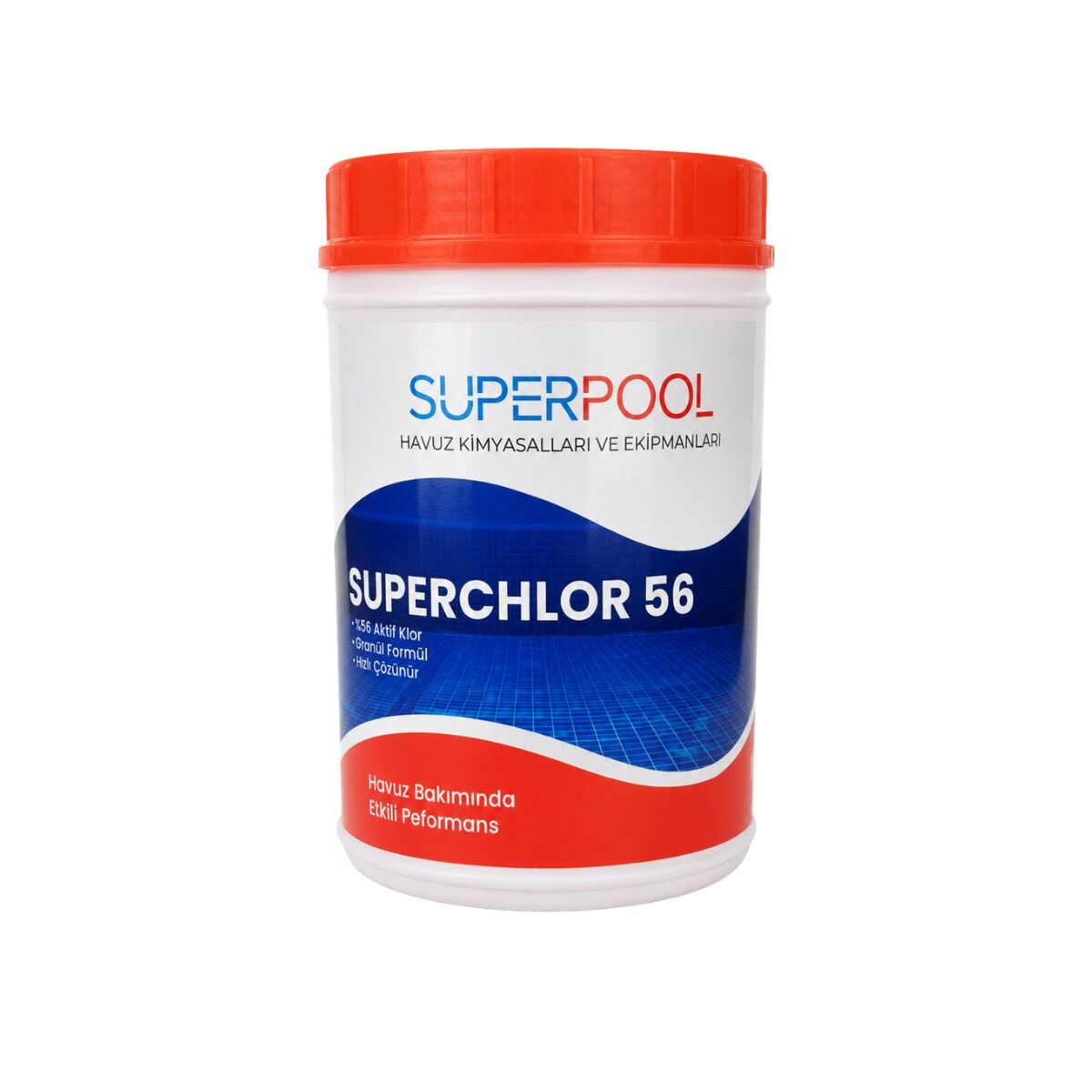 SPP Superpool Superchlor 56 Toz Klor 56 GR 1 KG Havuz Kimyasalı 5'li Paket