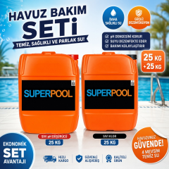 SPP Superpool Sıvı pH Düşürücü-Sıvı Klor 25 Kg 2'li Set