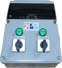 1 Grup Pompa-1 Grup Lamba (10 adet lamba) Monofaze Elektrik Kumanda Panosu