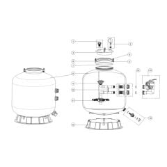 ﻿Emaux Plastik Filtreler Sp650 Plastik Filtre Tankı (Resim No 8)