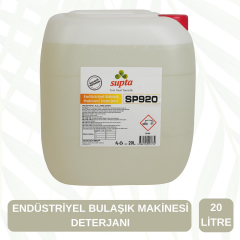 Supta Endüstriyel Bulaşık Makine Deterjanı 20 LT