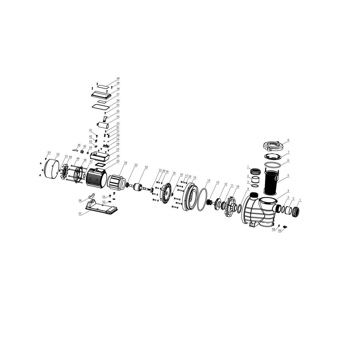 Superpool SMP 100T Mil Yatağı + Motor Yatağı (Resim No 24-25-3)