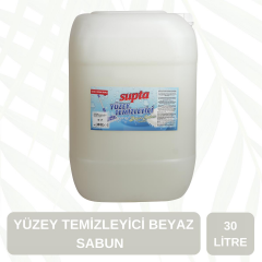 Supta Sıvı Yüzey Temizleyici Beyaz Sabun Kokulu 30 LT