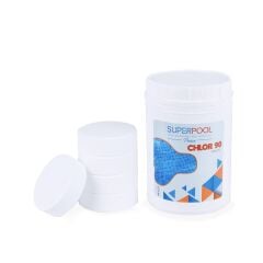 SPP Superpool Superchlor 90 TB %90 Premium Tablet Klor 1 KG Havuz Kimyasalı