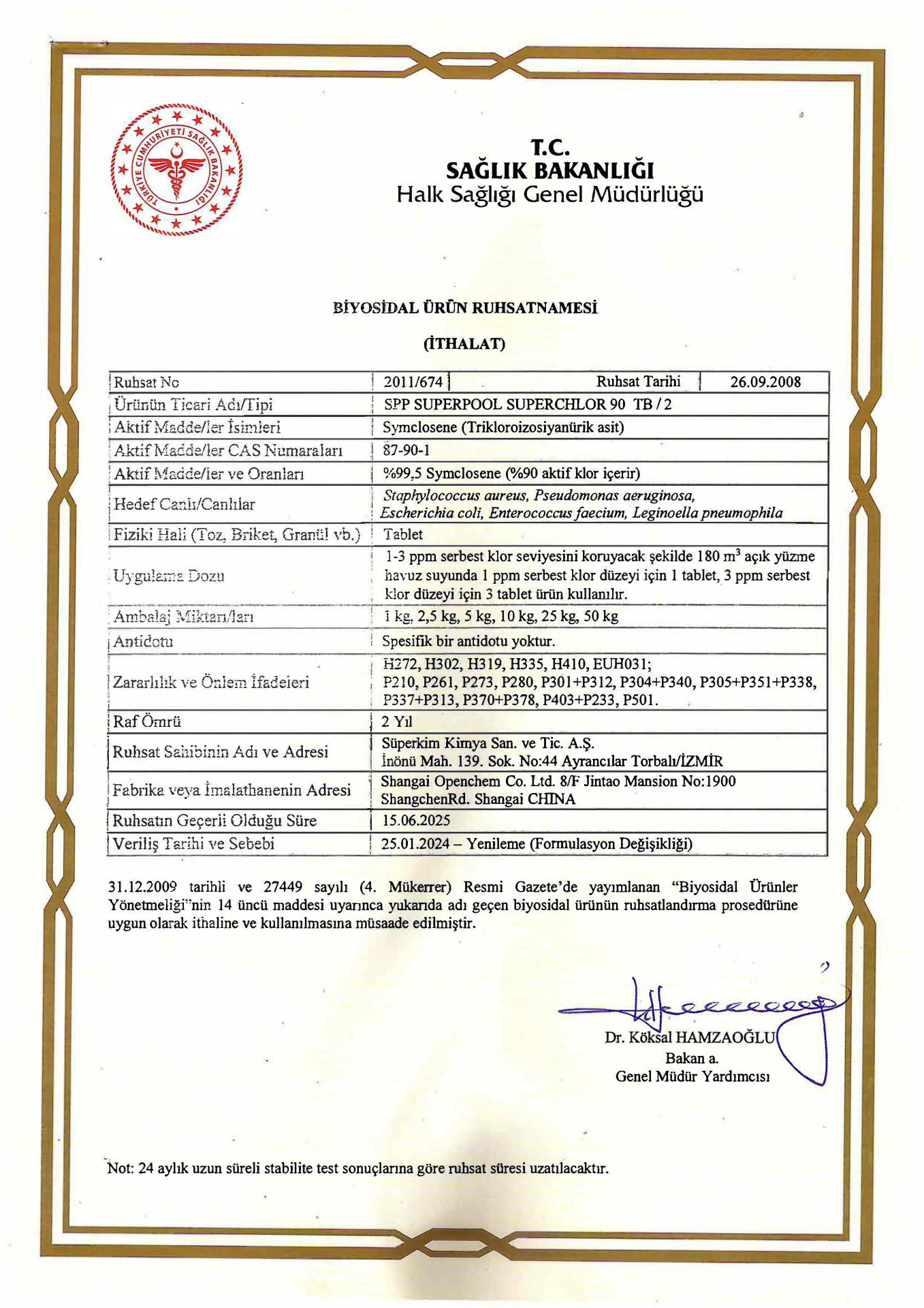 SPP Superpool Superchlor 90 TB %90 Premium Tablet Klor 1 KG 50 Adet Havuz Kimyasalı