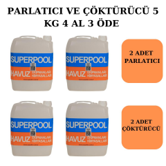 SPP Superpool 10 KG Sıvı Parlatıcı ve 10 KG Sıvı Çöktürücü