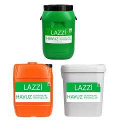 Lazzi Toz Klor 25 KG - Yosun Önleyici 20 KG - Toz ph Düşürücü 25 KG Paketi