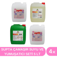 Supta Çamaşır Suyu ve Yumuşatıcı Seti 5 LT